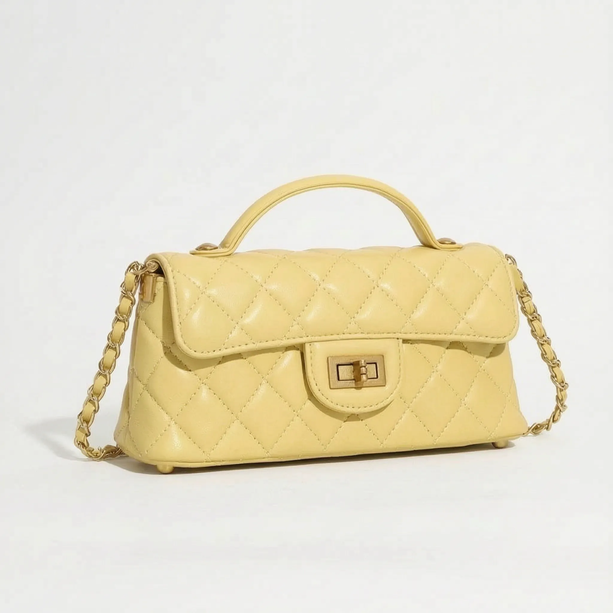 Aurisse™ -  Quilted Top Handle Bag -  Evening Social Events