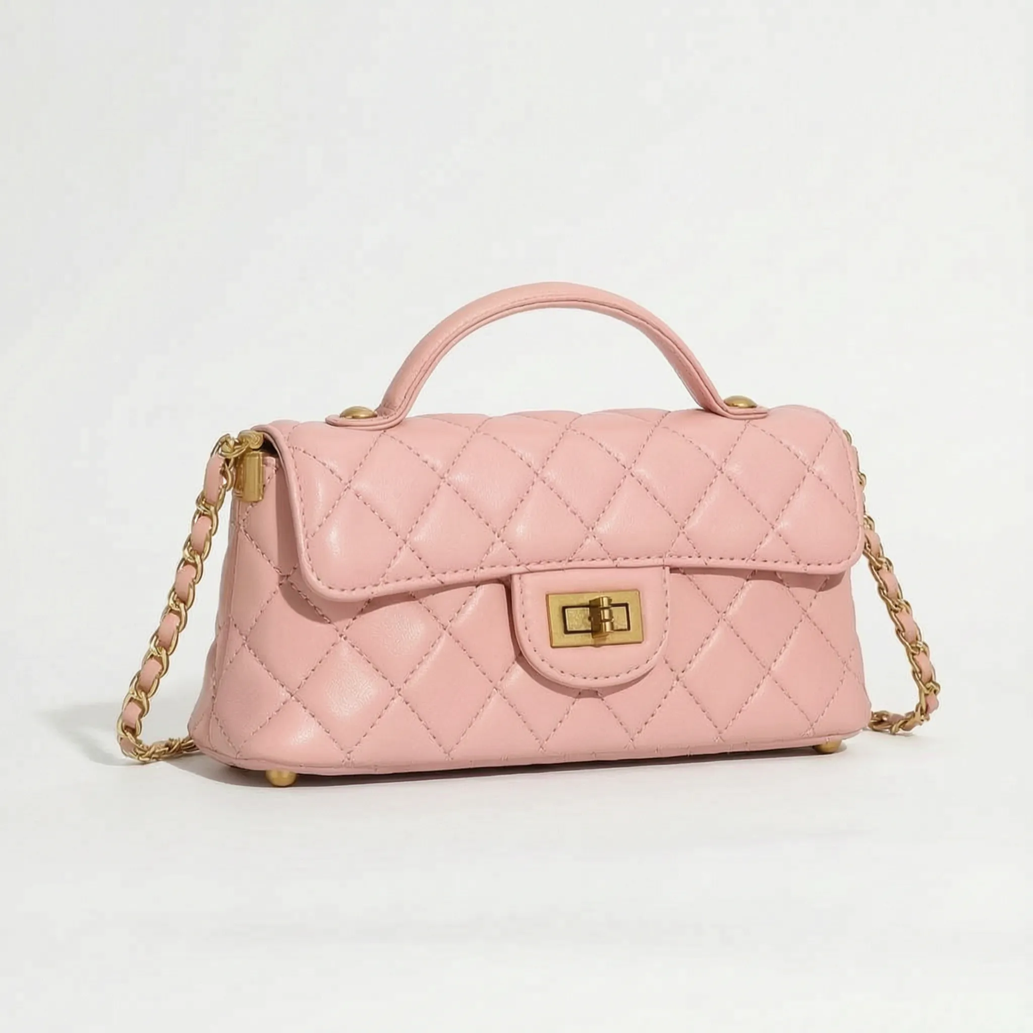 Aurisse™ -  Quilted Top Handle Bag -  Evening Social Events