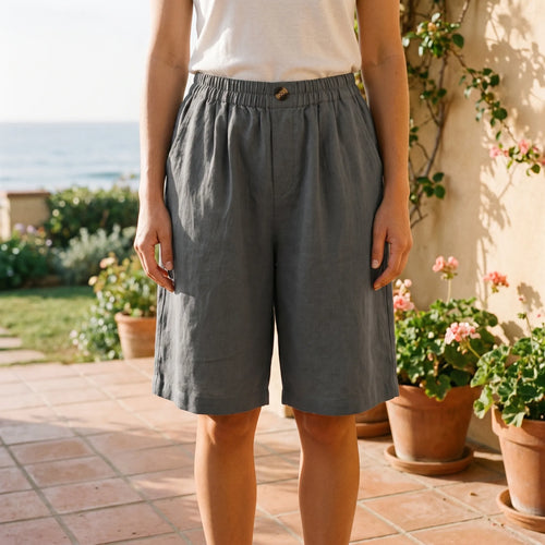 Avario™ -  Relaxed Pull-On Bermuda Shorts -  Weekend Outings