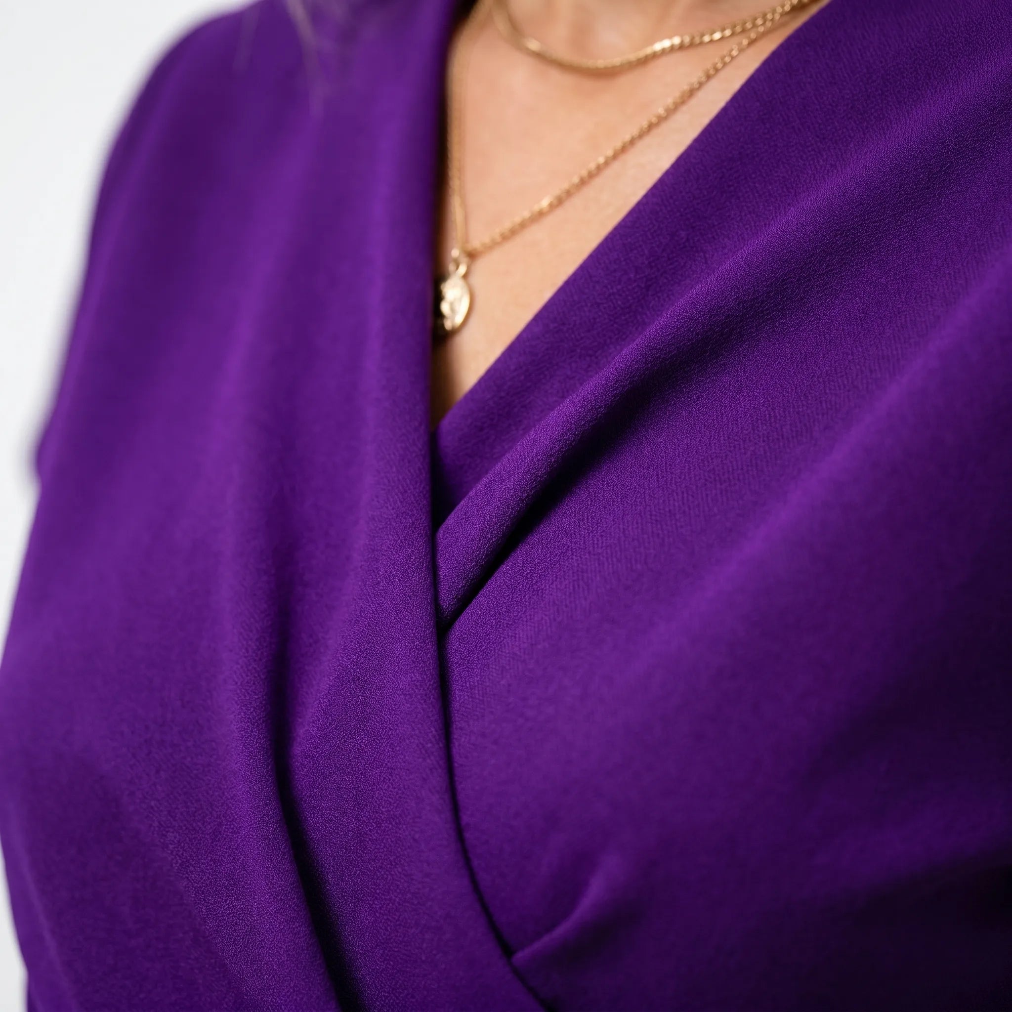 Aveline™ -  Wrap Style Midi Dress -  Wedding Guest Attire