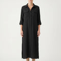 Avelis™ -  Oversized Button Front Shirt Dress -  Warm Weather Wear