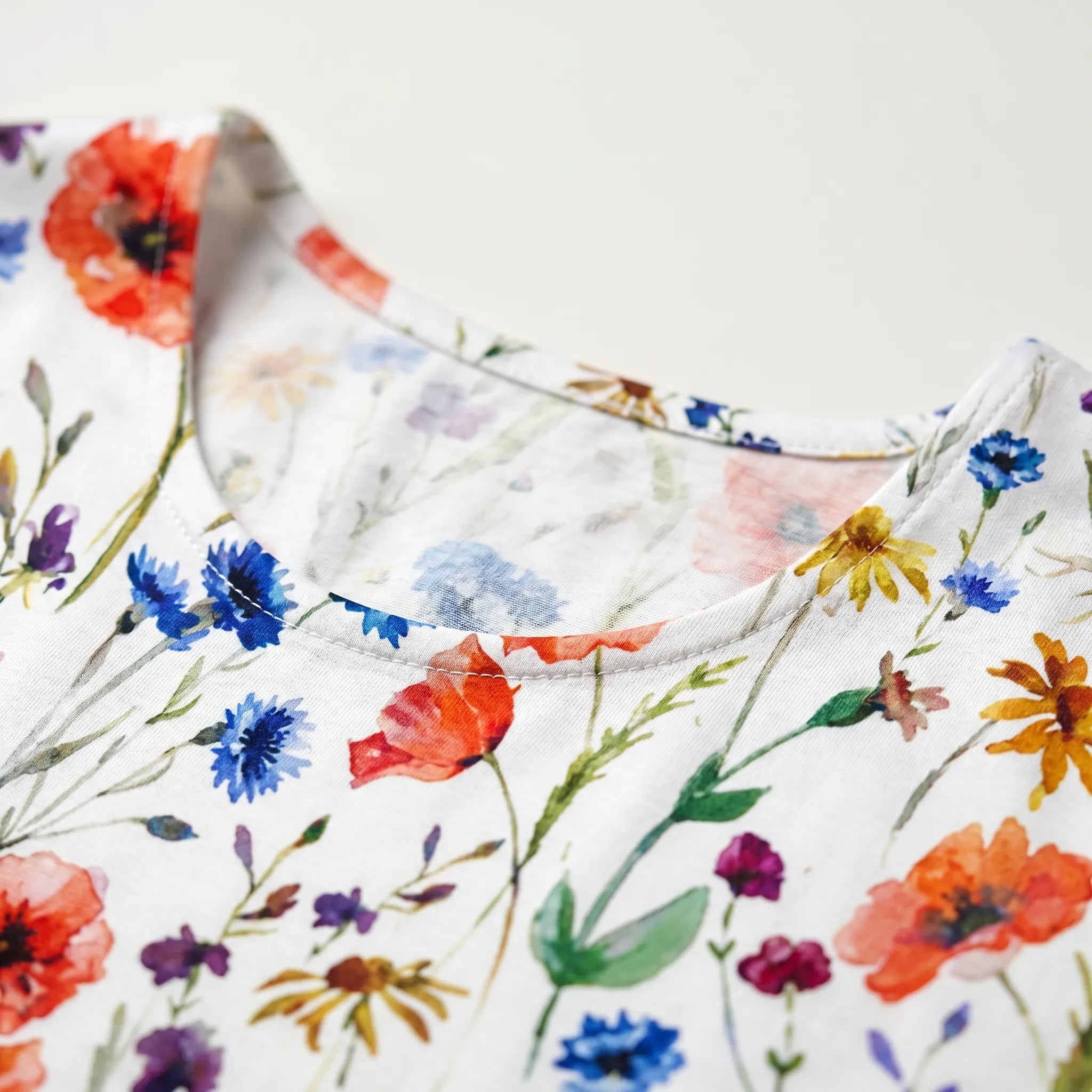 Avenna™ -  Short Sleeve Midi Dress -  Summer Garden Parties