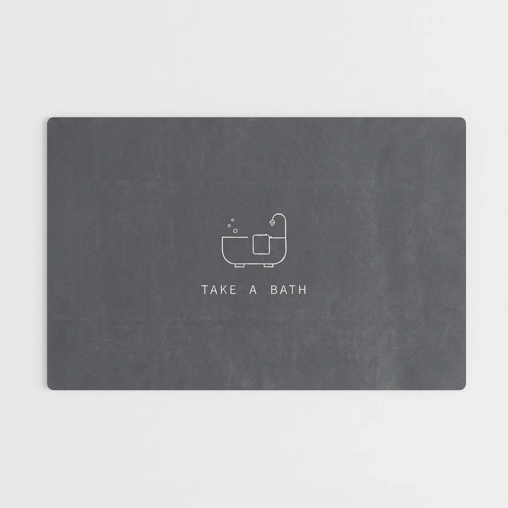 Bathora™ -  Modern Absorbent Bath Mat -  Absorbing Bath Water
