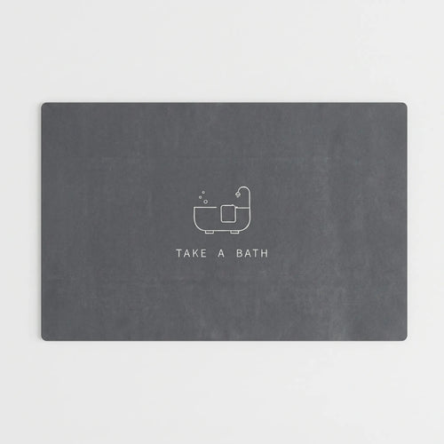 Bathora™ -  Modern Absorbent Bath Mat -  Absorbing Bath Water