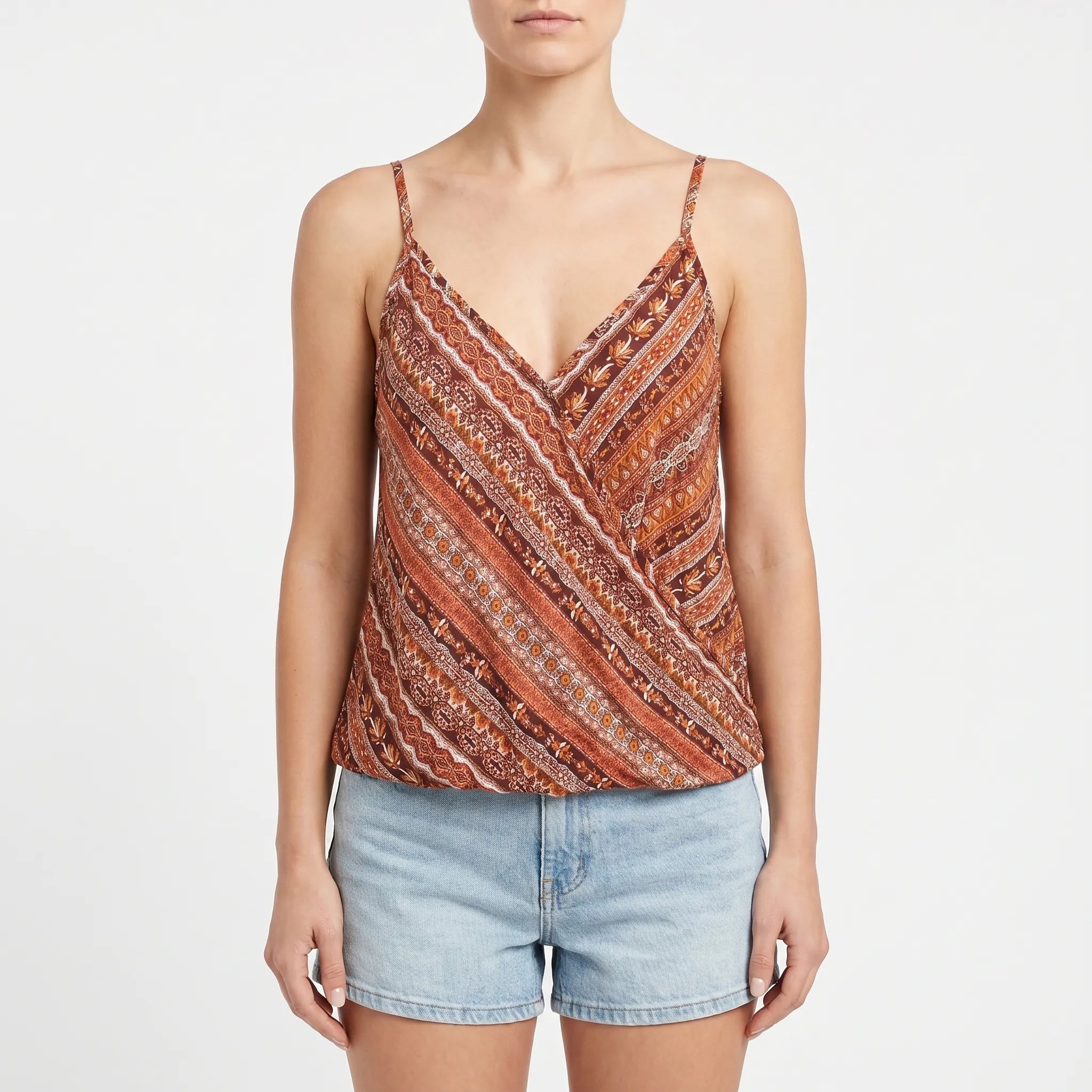 Bohema™ -  Sleeveless Bohemian Print Cami -  Casual Weekend Wear