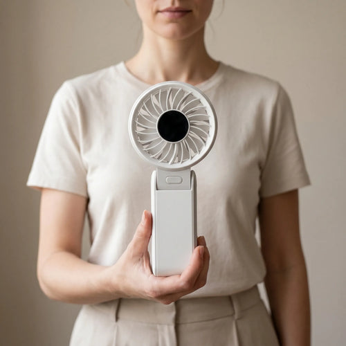 Breeziq™ -  Foldable Handheld Fan -  Commuting In Summer
