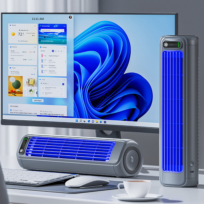 Breezura™ -  Rechargeable Bladeless Portable Air Cooler -  Cooling Personal Spaces