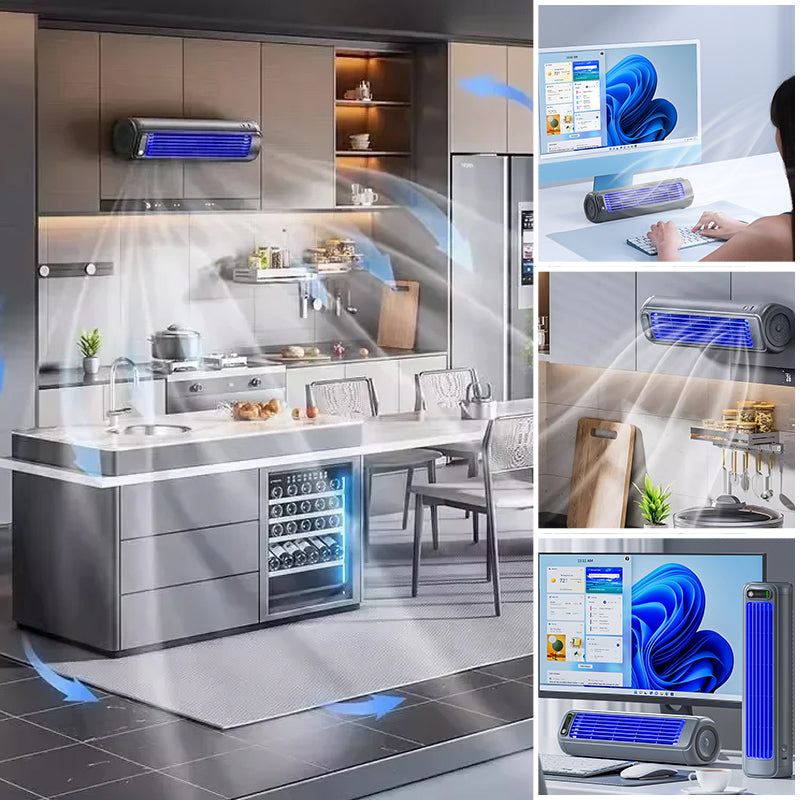 Breezura™ -  Rechargeable Bladeless Portable Air Cooler -  Cooling Personal Spaces