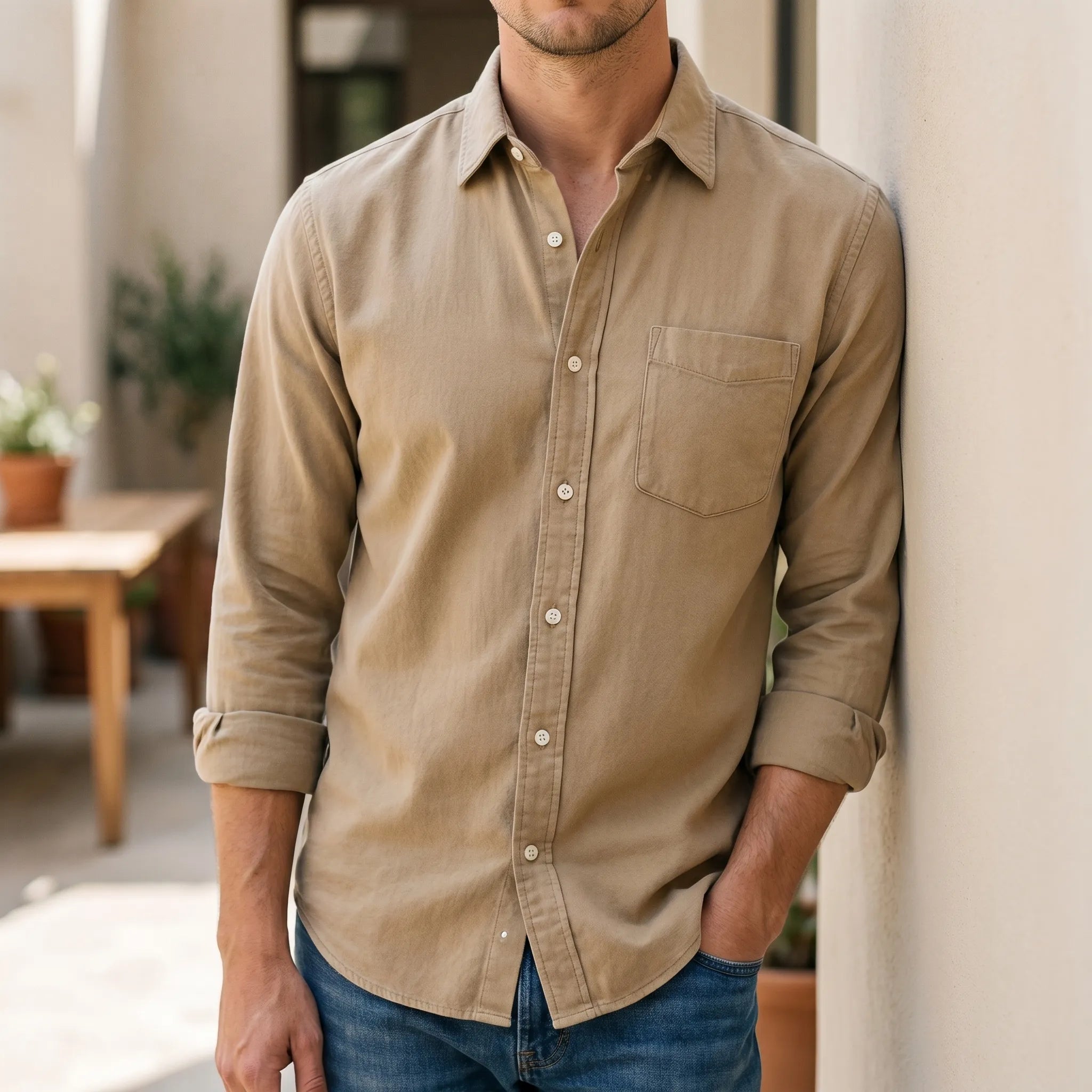 Bremon™ -  Men's Long-Sleeve Shirt -  Weekend Outings