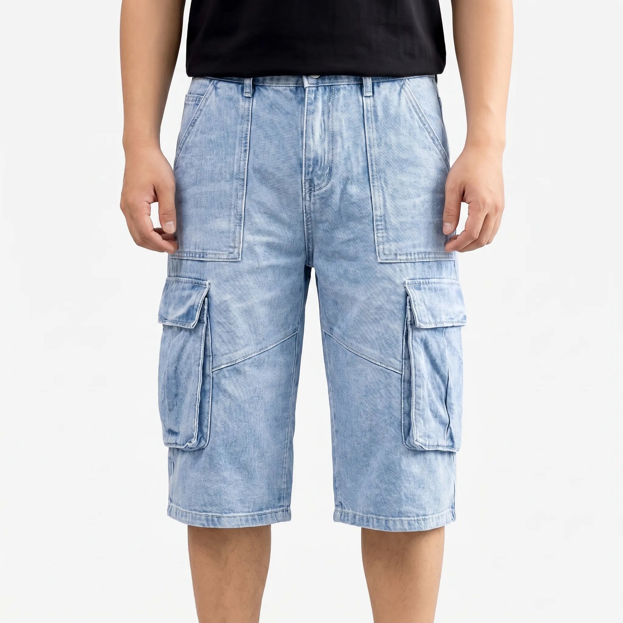Brixen™ -  Men's Washed Cargo Shorts -  Carrying Everyday Items