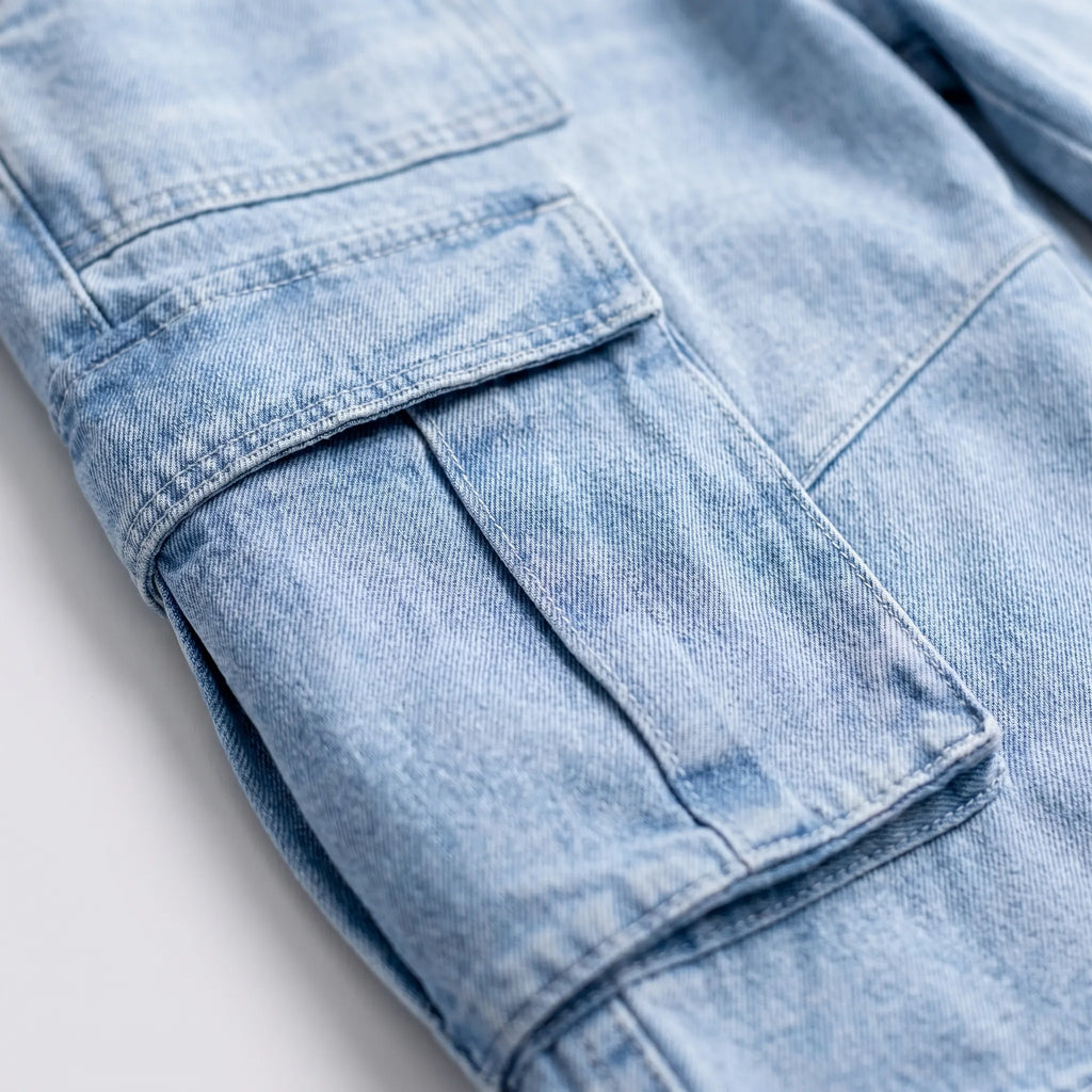 Brixen™ -  Men's Washed Cargo Shorts -  Carrying Everyday Items