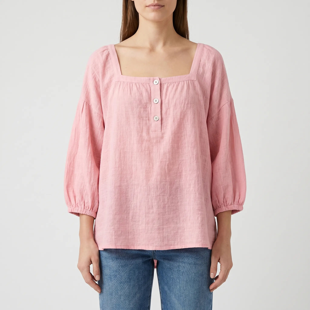 Brizella™ -  Relaxed Casual Blouse -  Everyday Casual Wear
