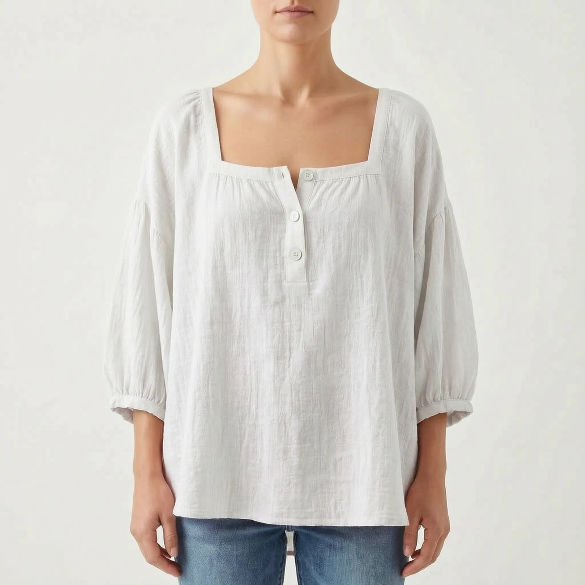 Brizella™ -  Relaxed Casual Blouse -  Everyday Casual Wear