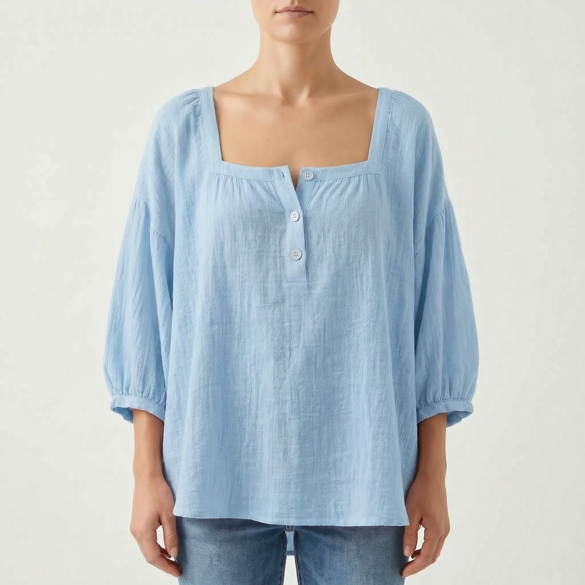 Brizella™ -  Relaxed Casual Blouse -  Everyday Casual Wear