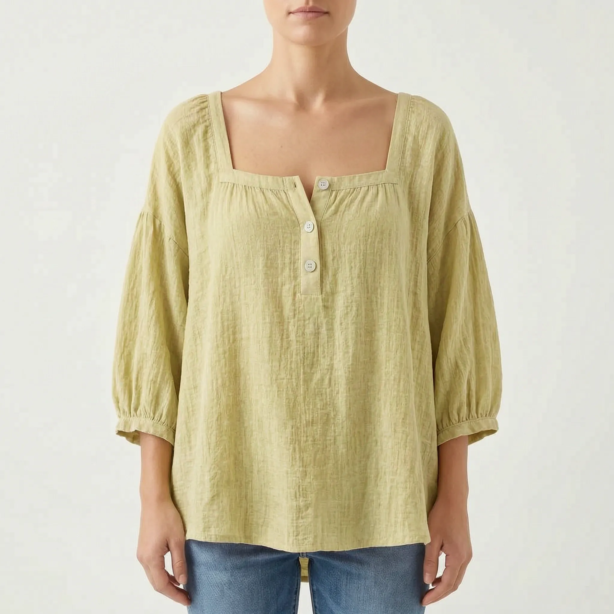 Brizella™ -  Relaxed Casual Blouse -  Everyday Casual Wear