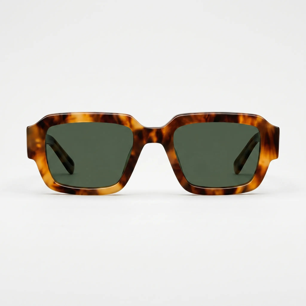 Caddon™ -  Classic Square Frame Sunglasses -  Filtering Bright Light