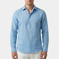 Caelis™ -  Long Sleeve Half-Placket Shirt -  Weekend Socialising