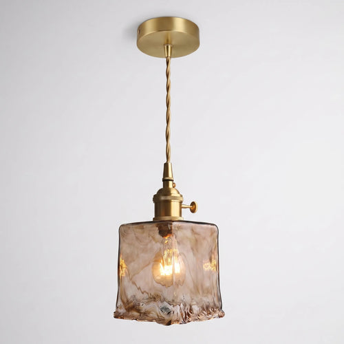 Caldia™ -  Marbled Glass Ceiling Pendant -  Illuminating Dining Spaces