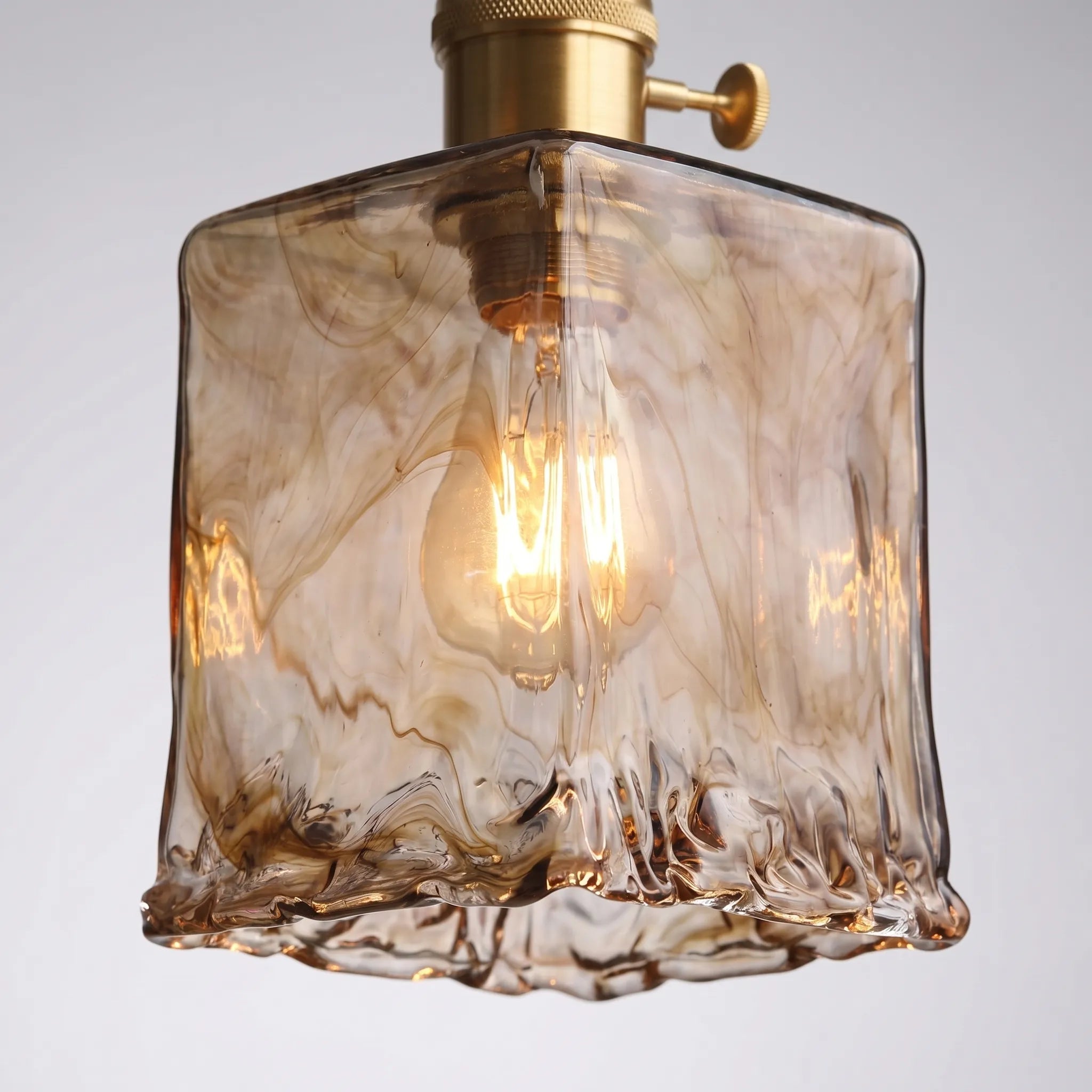 Caldia™ -  Marbled Glass Ceiling Pendant -  Illuminating Dining Spaces