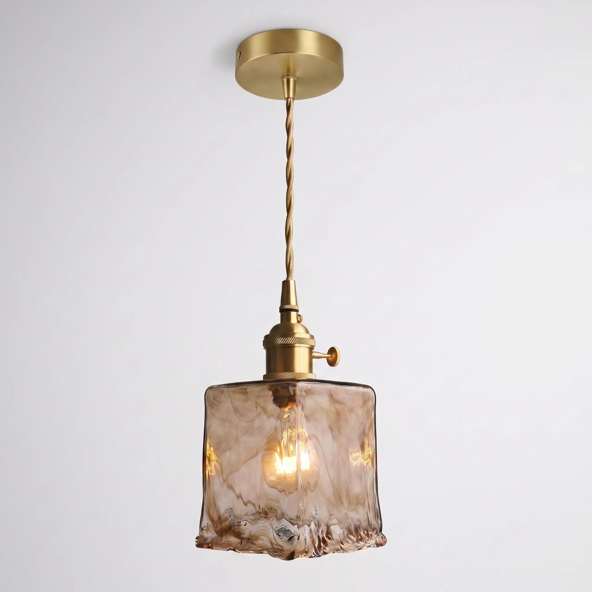 Caldia™ -  Marbled Glass Ceiling Pendant -  Illuminating Dining Spaces