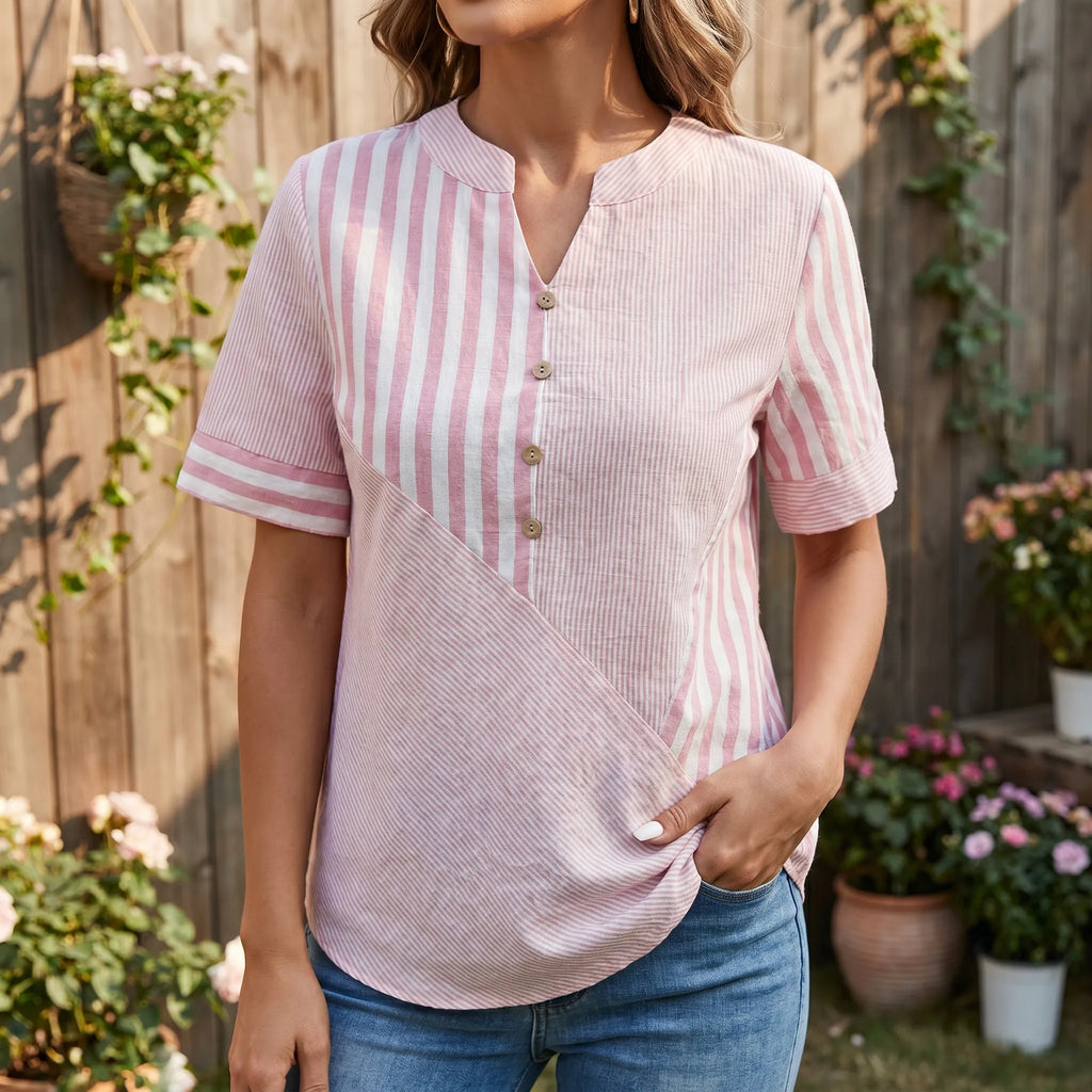 Calsen™ -  Casual Short Sleeve Top -  Casual Daytime Wear
