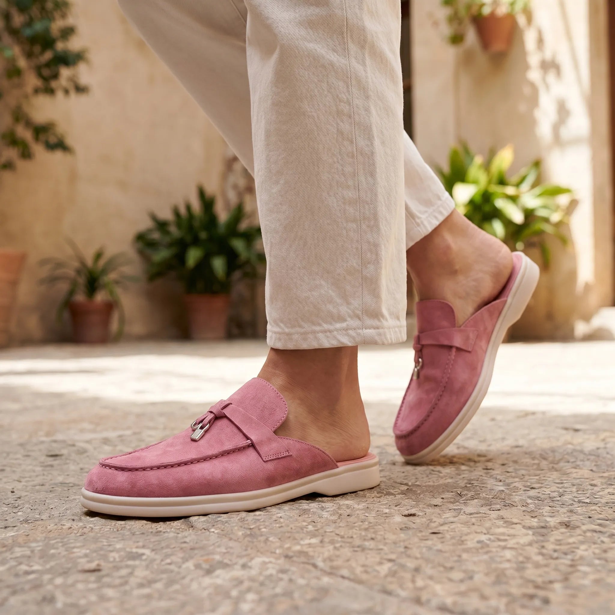 Cenora™ -  Flat Slip-On Mules -  Quick Slip-On Wear