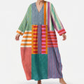Chromari™ -  Loose Patchwork Midi Dress -  Casual Summer Days