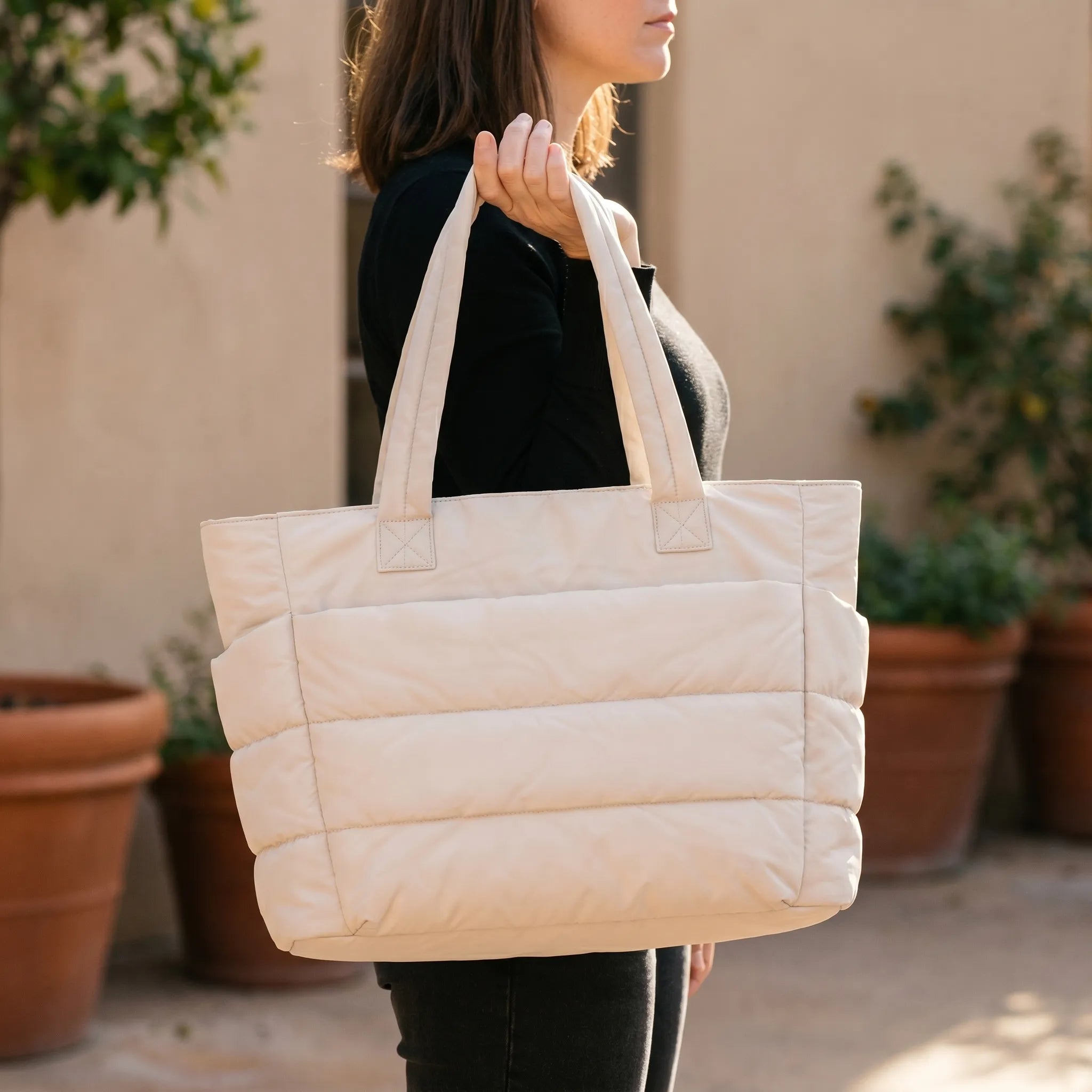 Cielora™ -  Lightweight Padded Tote Bag -  Daily Commuting