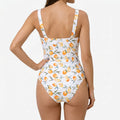 Citrosa™ -  Printed One-Piece Swimsuit -  Holiday Swimming
