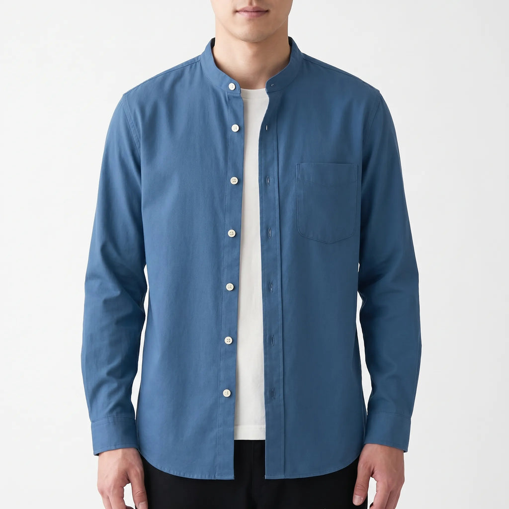 Collaris™ -  Men's Grandad Collar Shirt -  Smart Casual Events