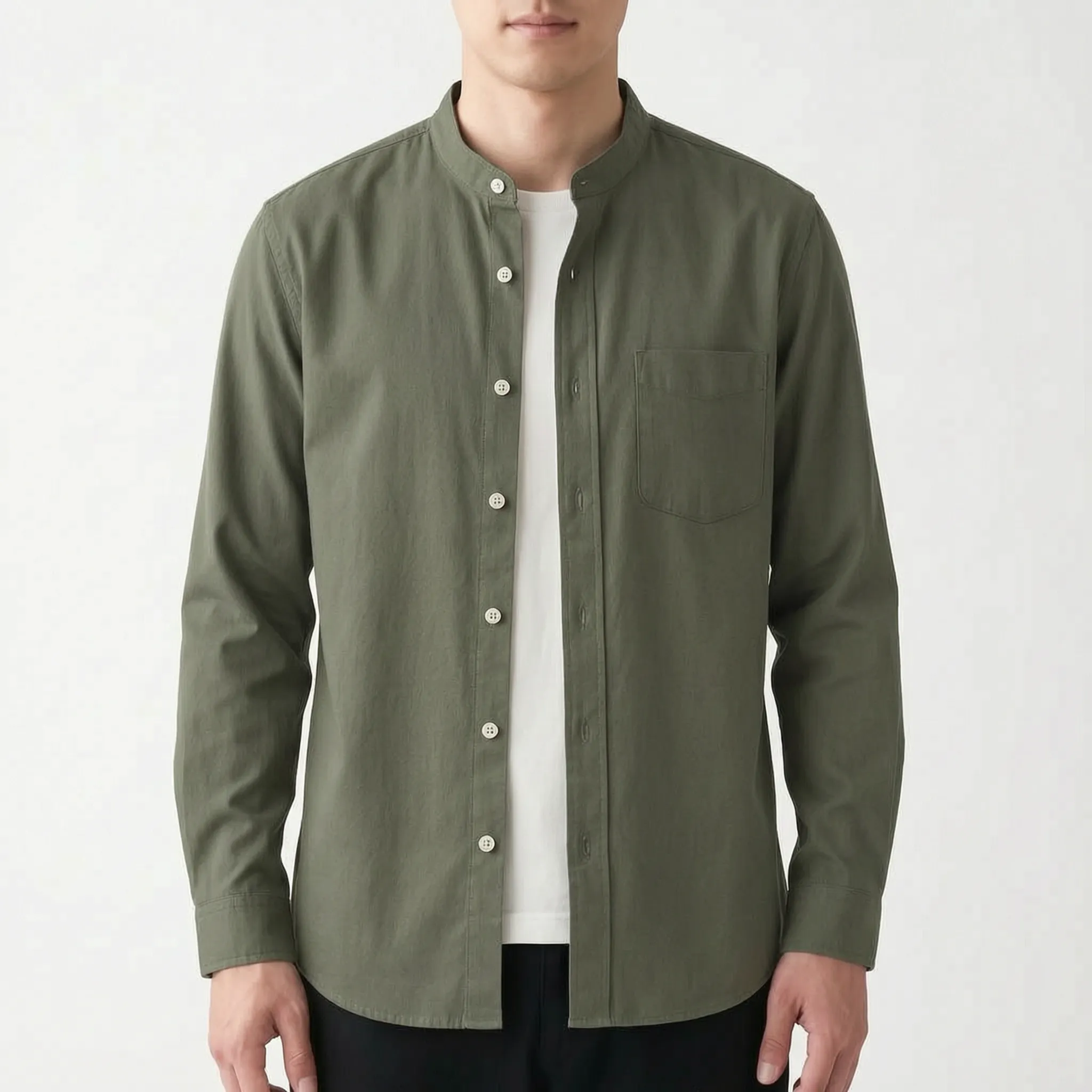Collaris™ -  Men's Grandad Collar Shirt -  Smart Casual Events