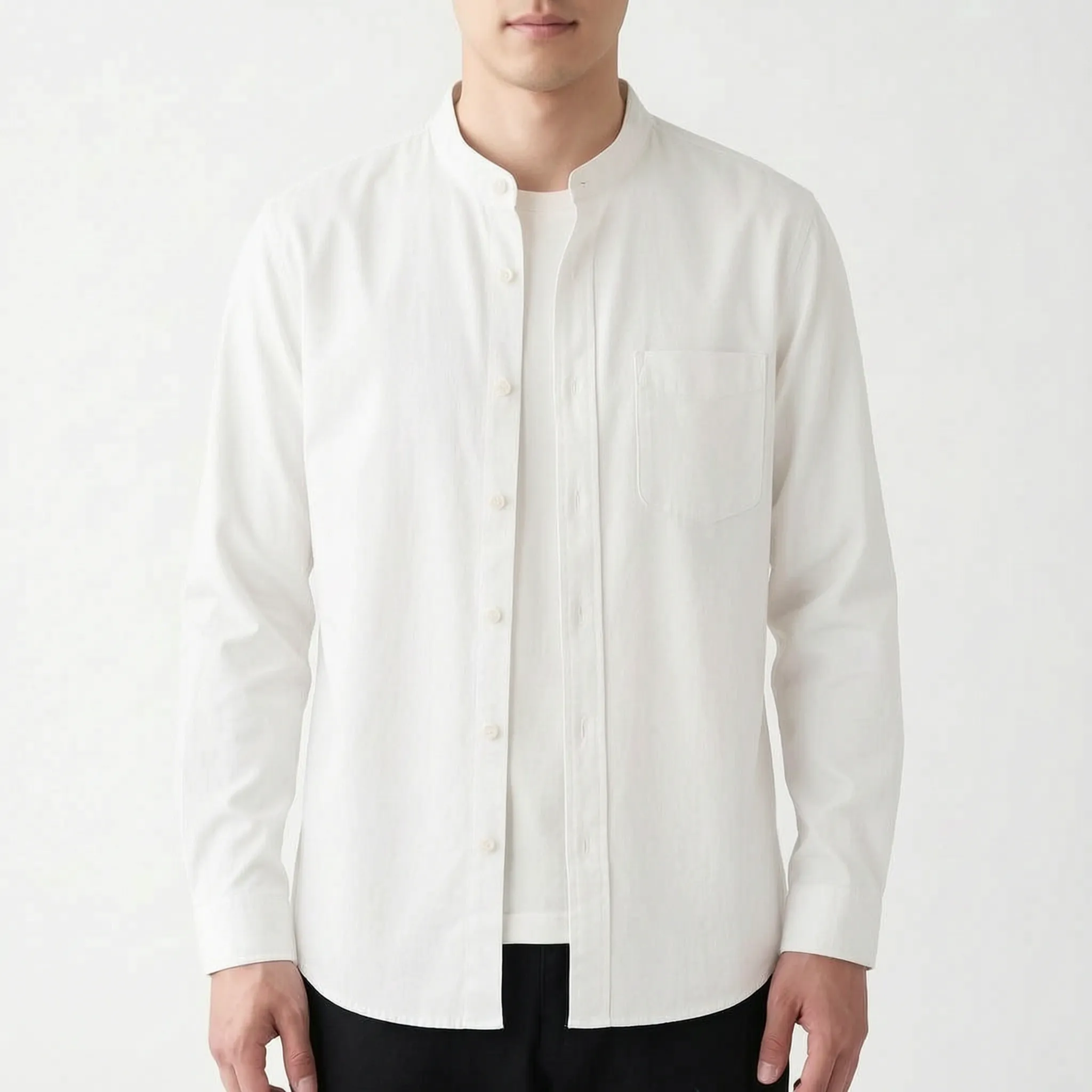 Collaris™ -  Men's Grandad Collar Shirt -  Smart Casual Events
