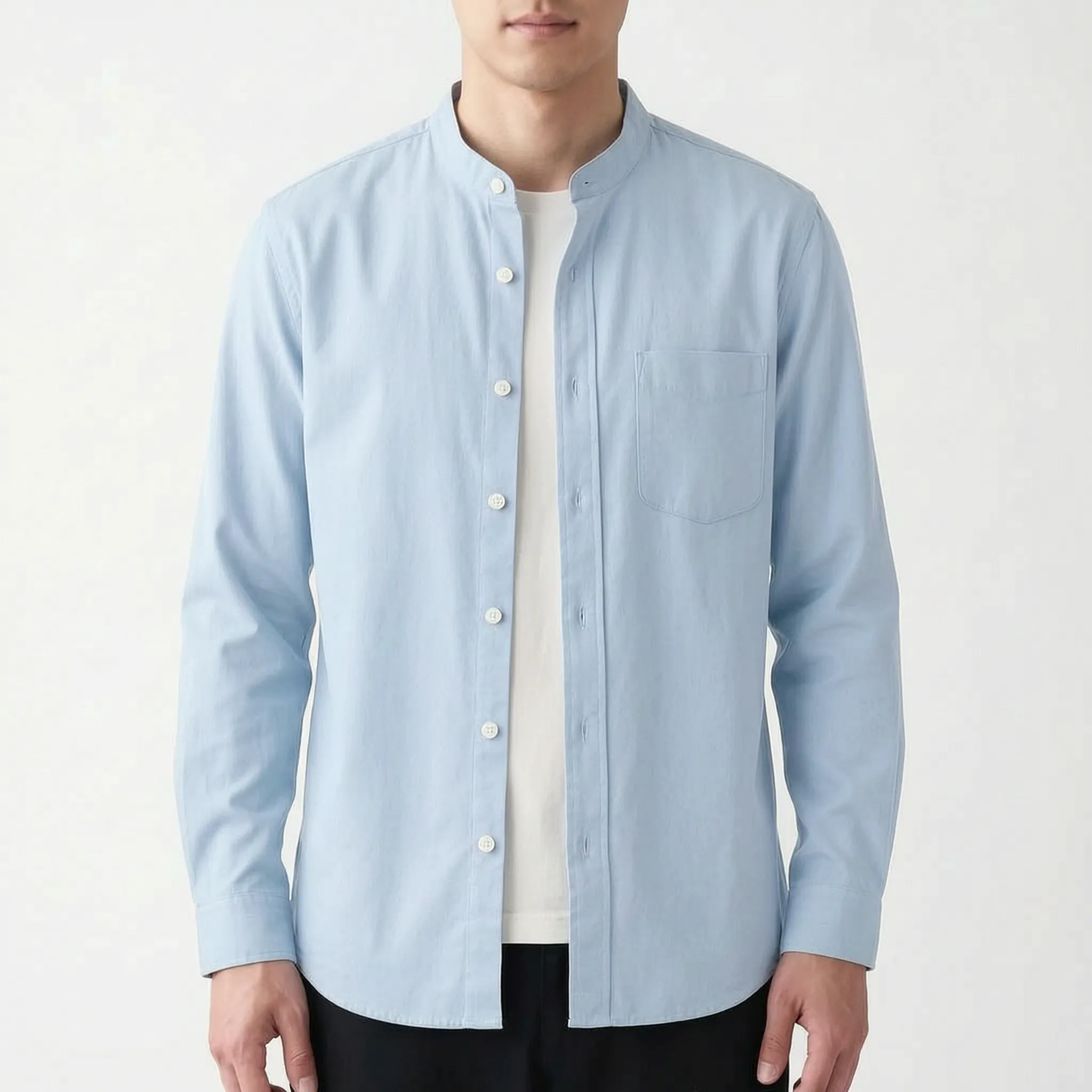 Collaris™ -  Men's Grandad Collar Shirt -  Smart Casual Events