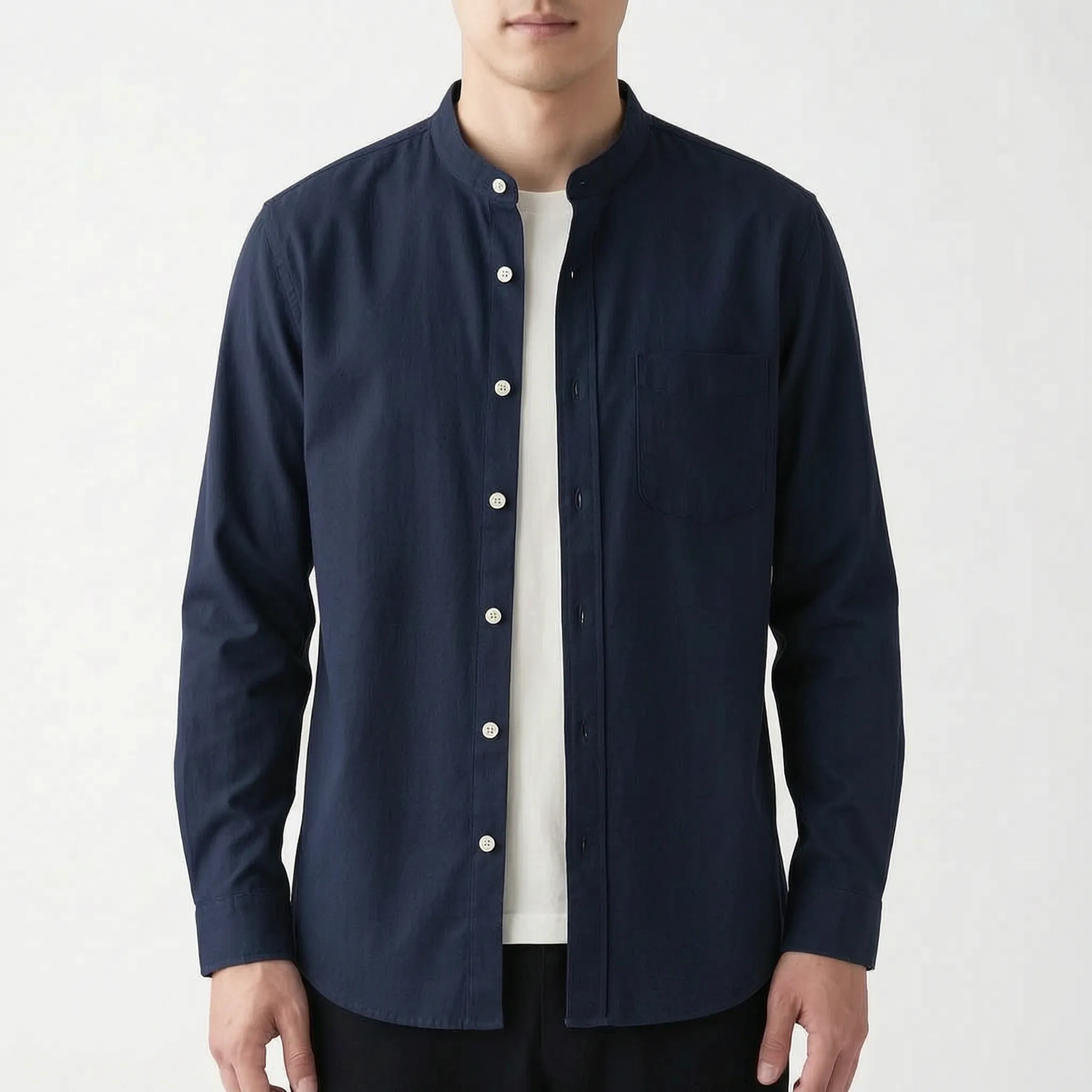 Collaris™ -  Men's Grandad Collar Shirt -  Smart Casual Events