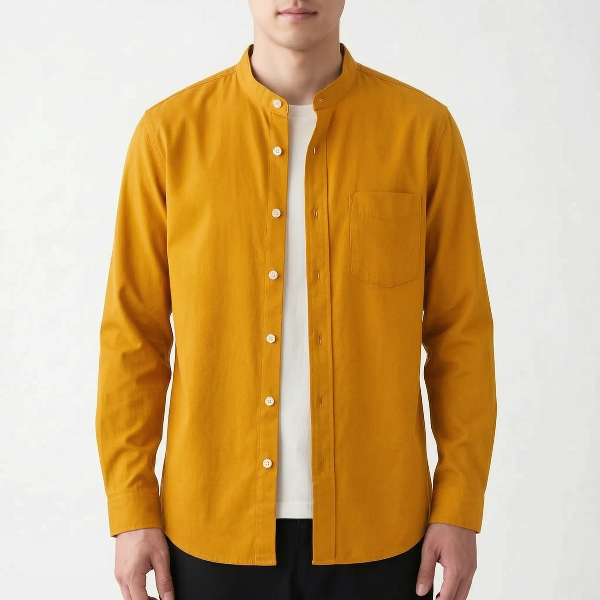 Collaris™ -  Men's Grandad Collar Shirt -  Smart Casual Events