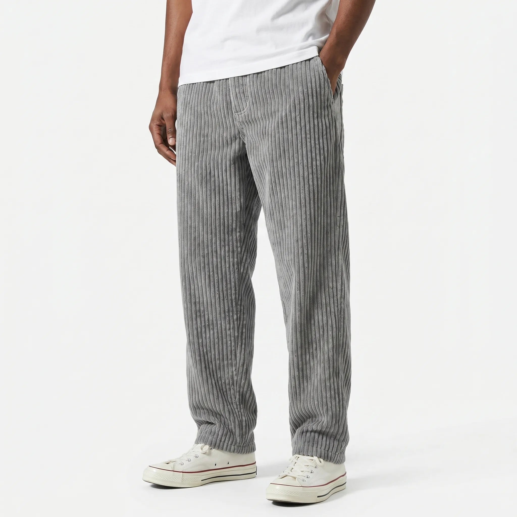 Cordalis™ -  Men's Relaxed Ribbed Trousers -  Everyday Casual Wear