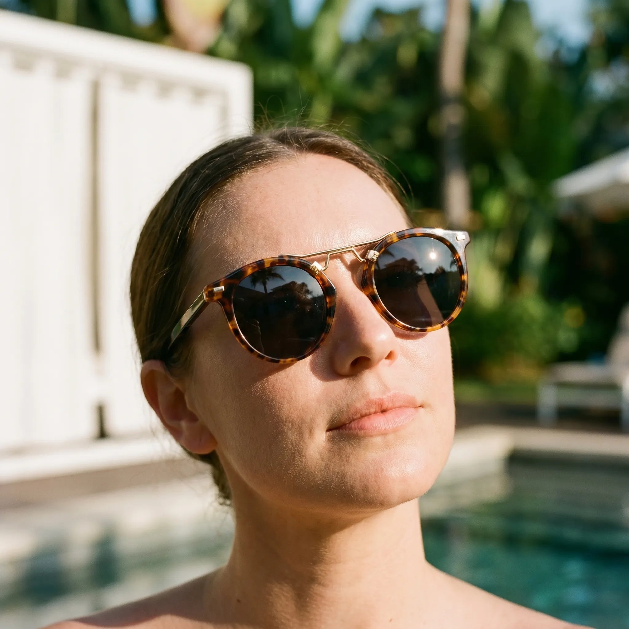 Corvent™ -  Round Polarised Sunglasses -  Driving In Bright Conditions