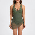 Covea™ -  Ruched One-Piece Swim Dress -  Beach Holidays
