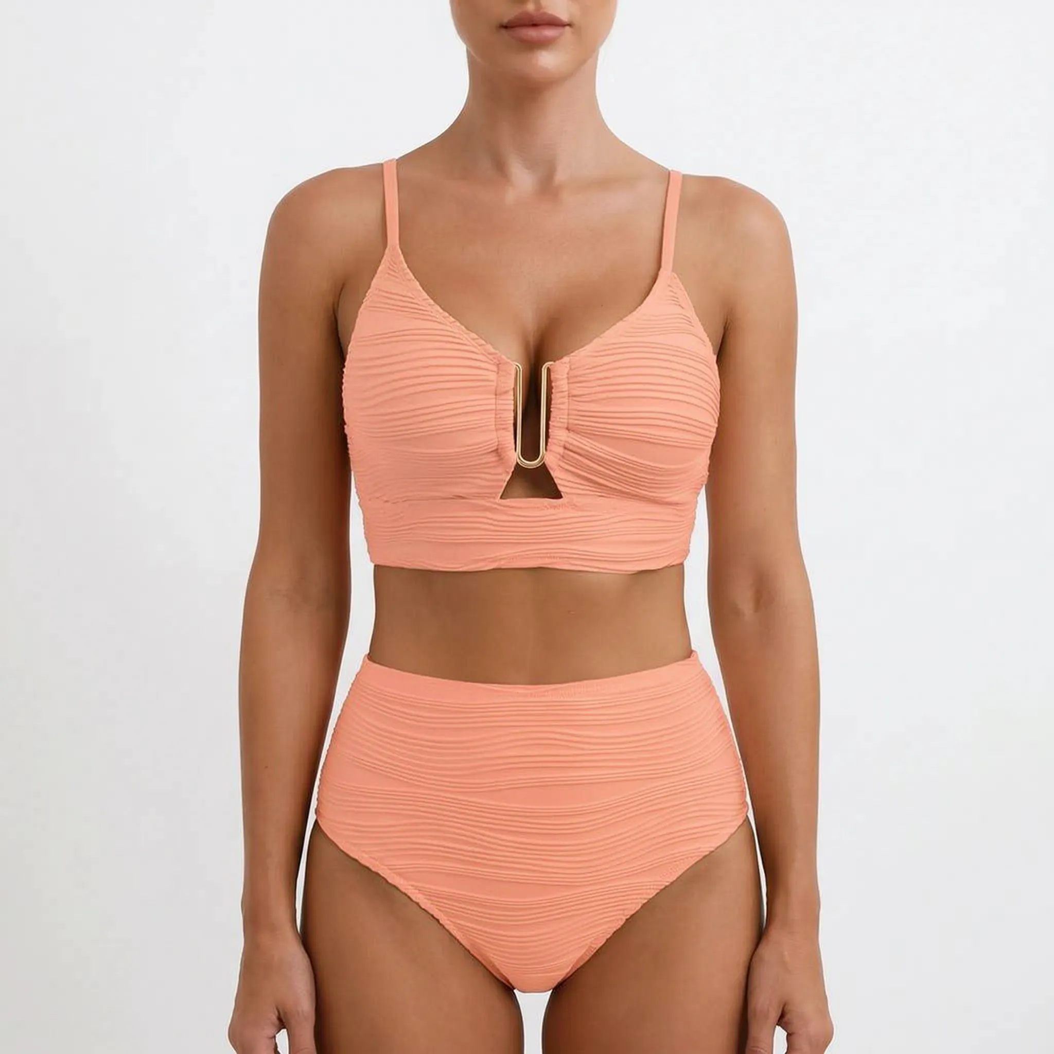 Covesia™ -  High Waist Bikini Set -  Lounging Poolside