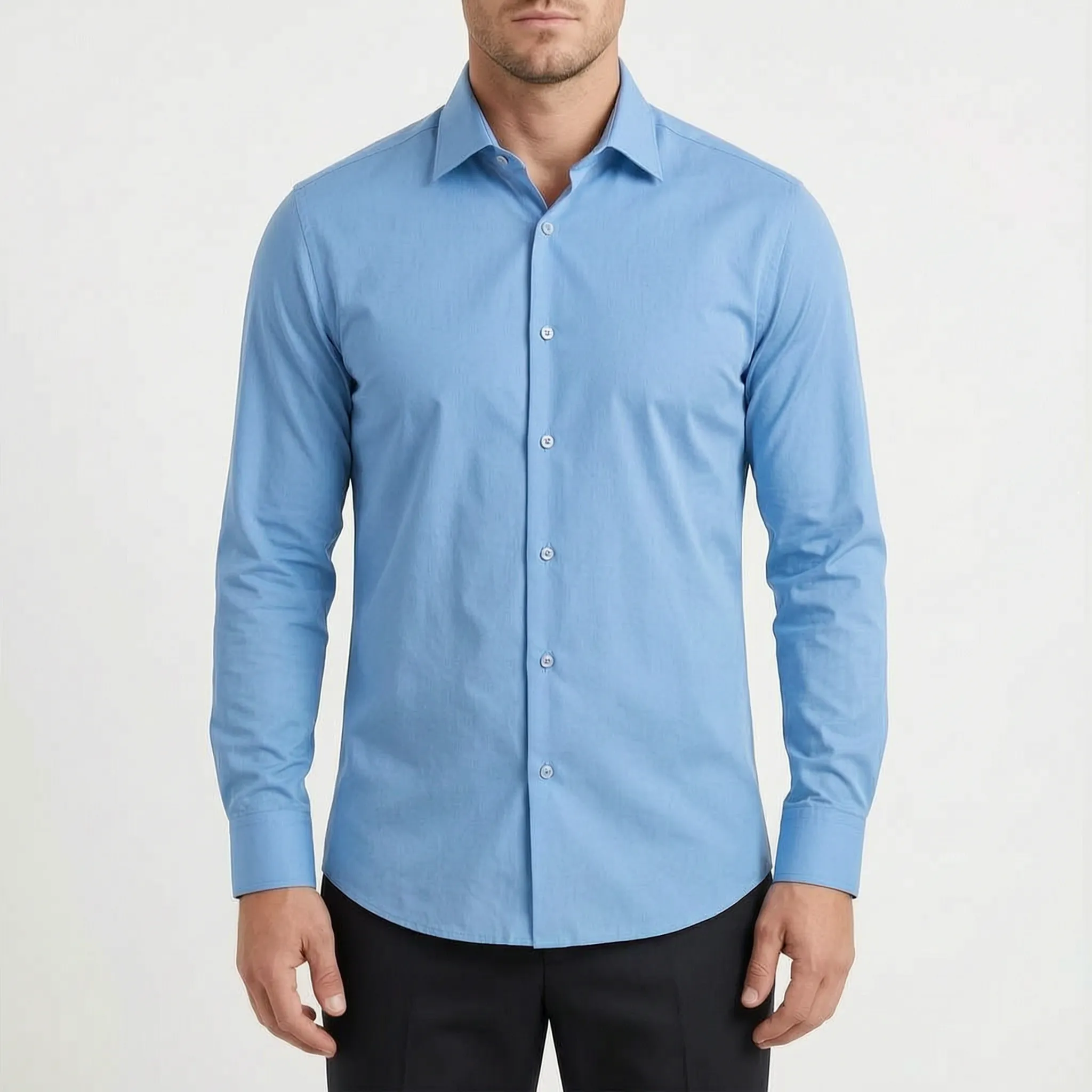 Creston™ -  Men's Long Sleeve Buttoned Shirt -  Smart Casual Dressing