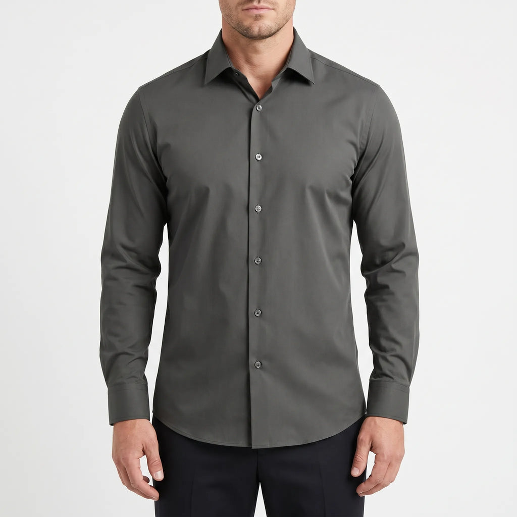 Creston™ -  Men's Long Sleeve Buttoned Shirt -  Smart Casual Dressing