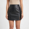 Crocova™ -  High-Waisted Textured Skirt -  Evening Wear Styling