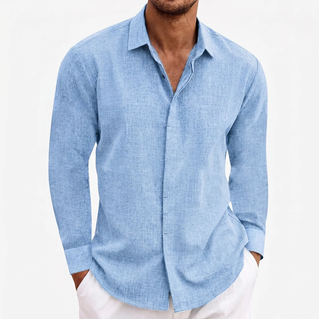 Denvic™ -  Men's Long-Sleeve Casual Shirt -  Office Wear Styling
