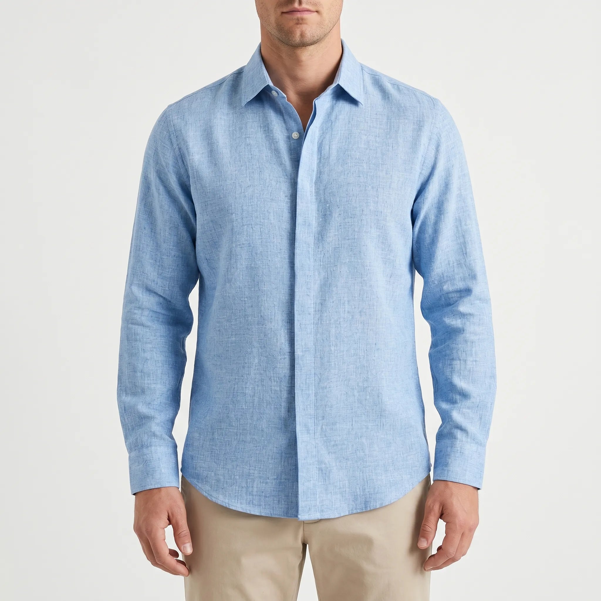 Denvic™ -  Men's Long-Sleeve Casual Shirt -  Office Wear Styling