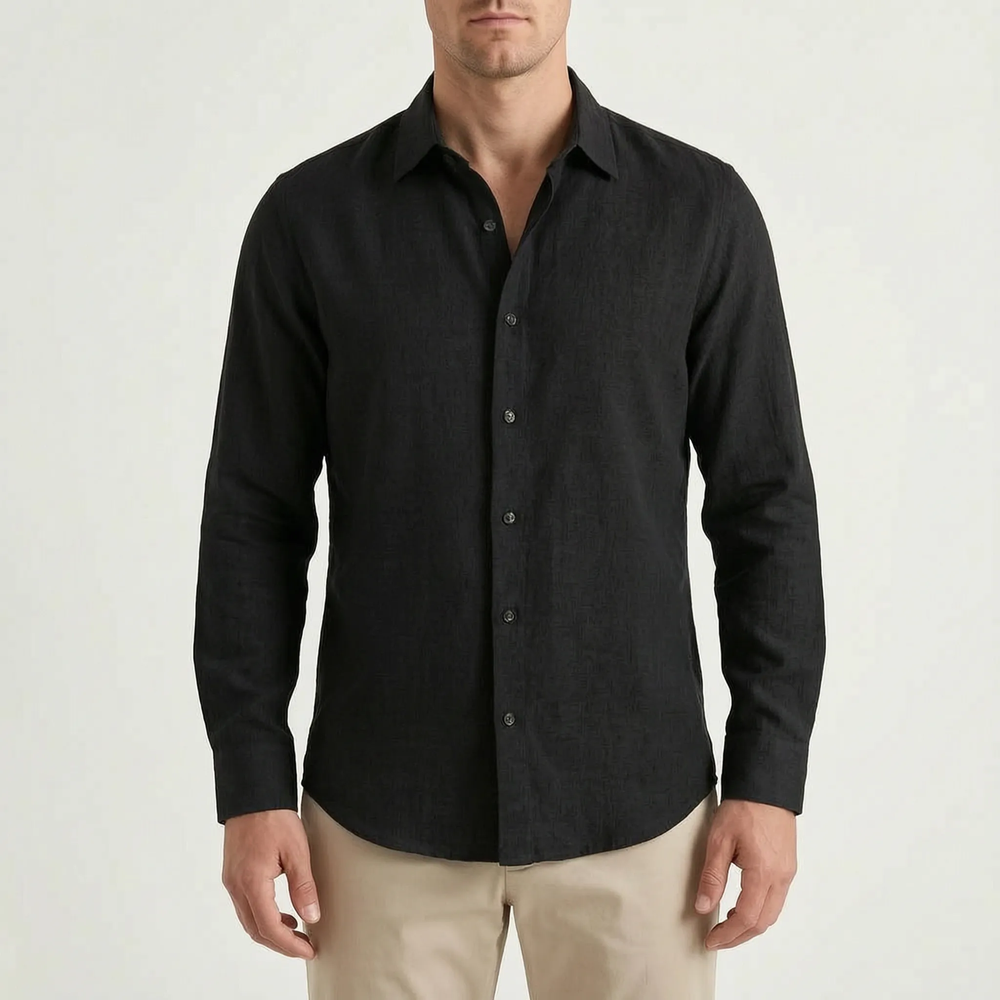 Denvic™ -  Men's Long-Sleeve Casual Shirt -  Office Wear Styling