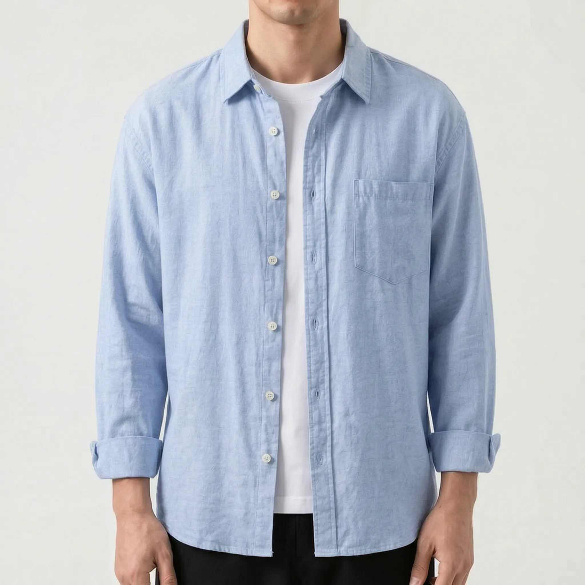 Dexham™ -  Long Sleeve Smart Casual Shirt -  Smart Casual Layering
