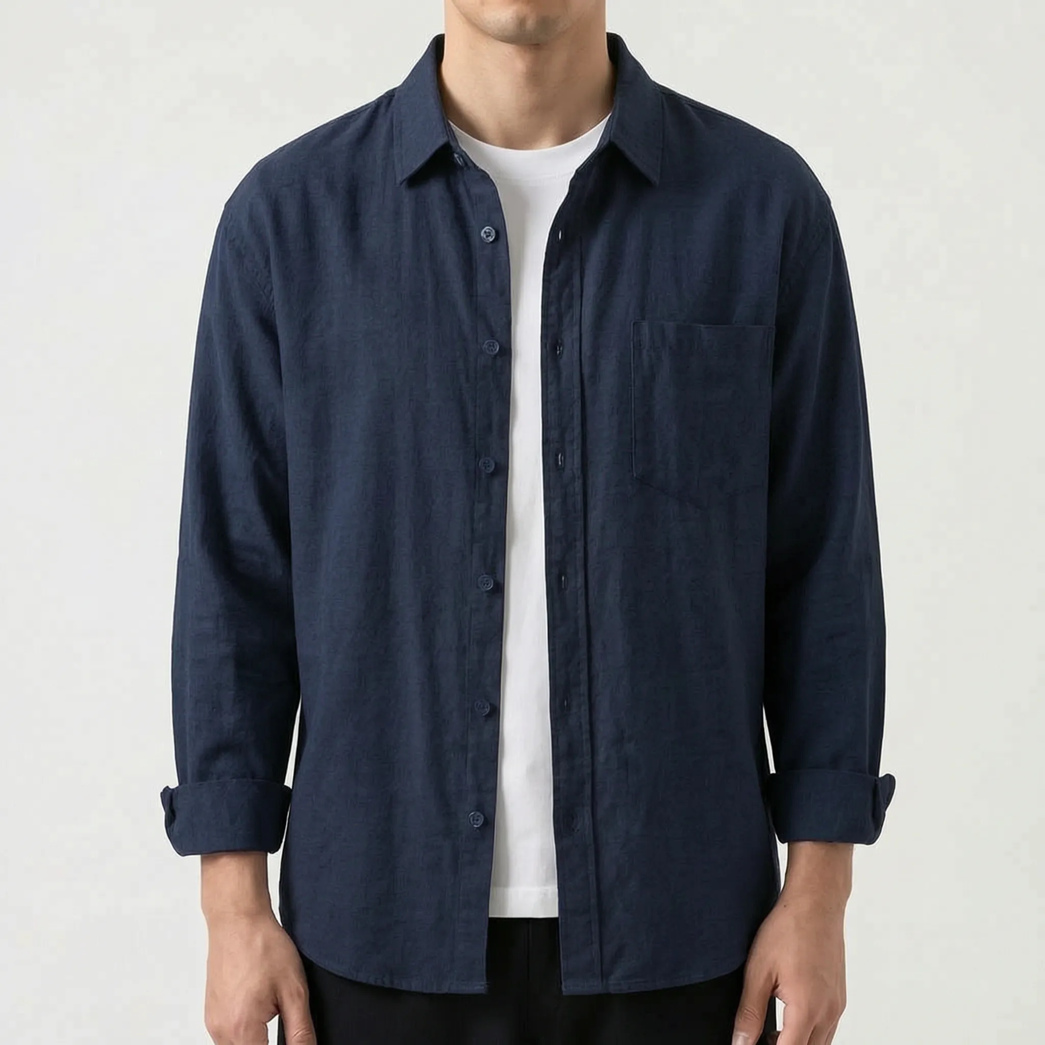 Dexham™ -  Long Sleeve Smart Casual Shirt -  Smart Casual Layering