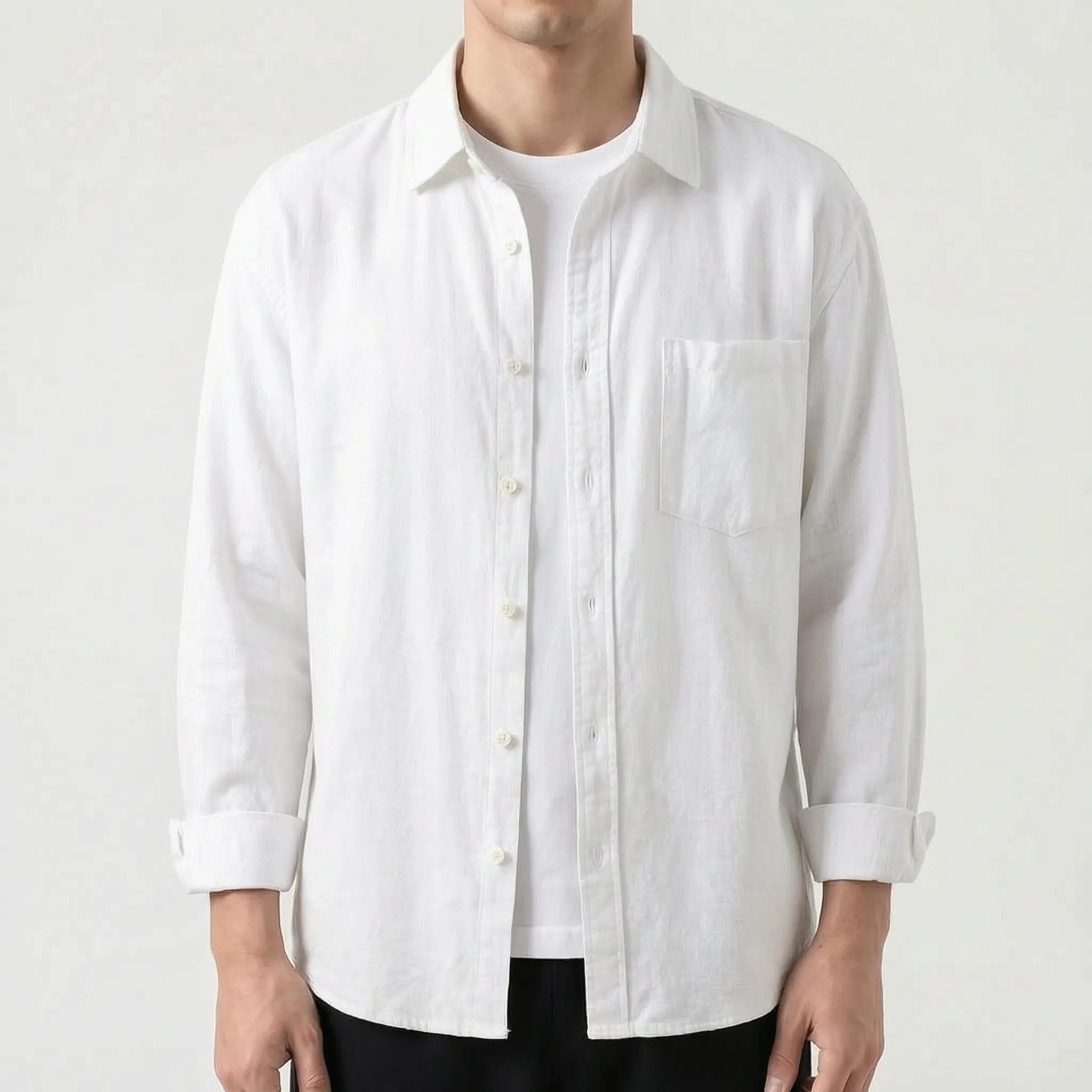 Dexham™ -  Long Sleeve Smart Casual Shirt -  Smart Casual Layering