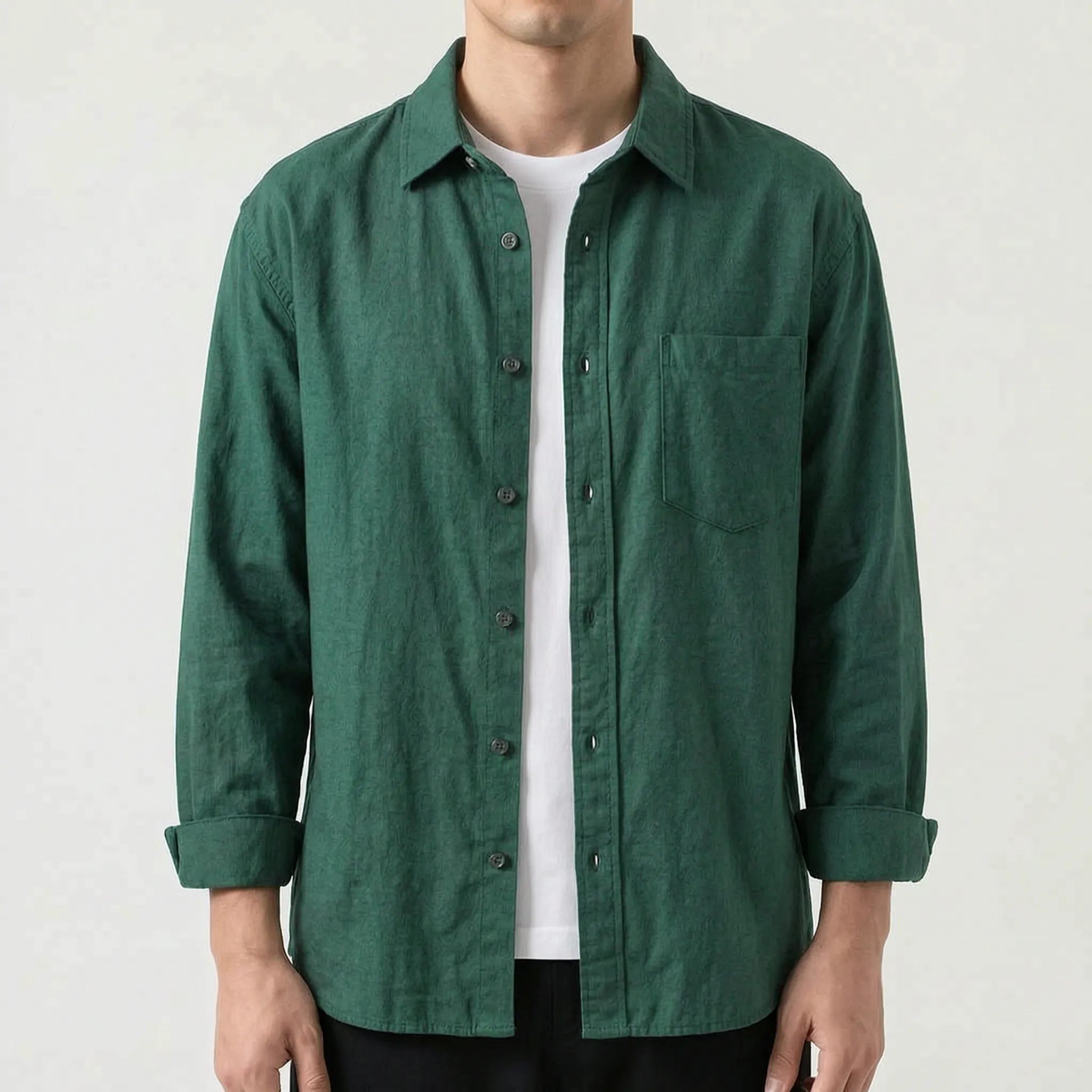 Dexham™ -  Long Sleeve Smart Casual Shirt -  Smart Casual Layering