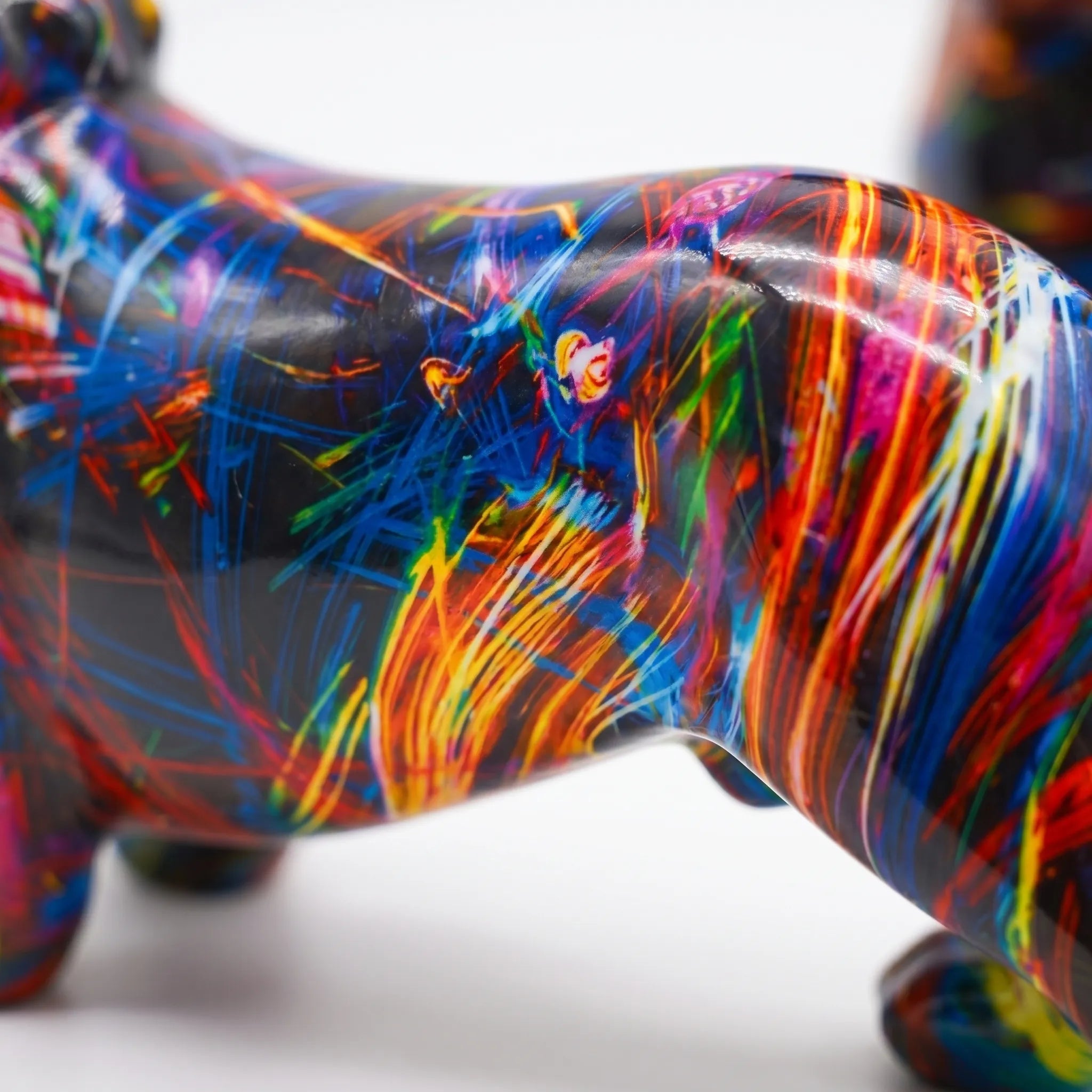 Doxira™ -  Colourful Resin Dog Sculpture -  Styling A Bookshelf